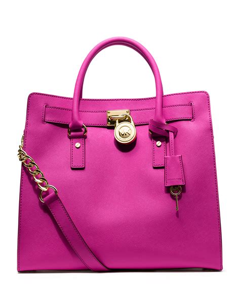 michael kors pink large hamilton tote|Michael Kors nouveau Hamilton large.